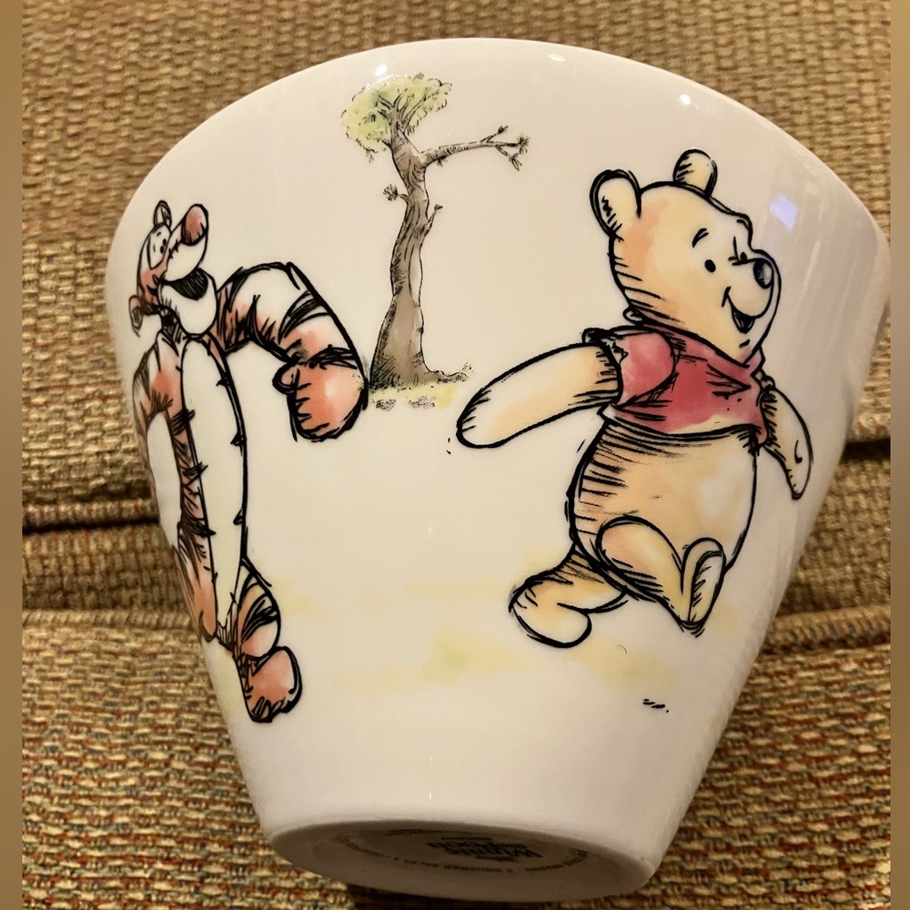 Disney Winnie the Pooh & Tigger White Ceramic Cup with Red Accents